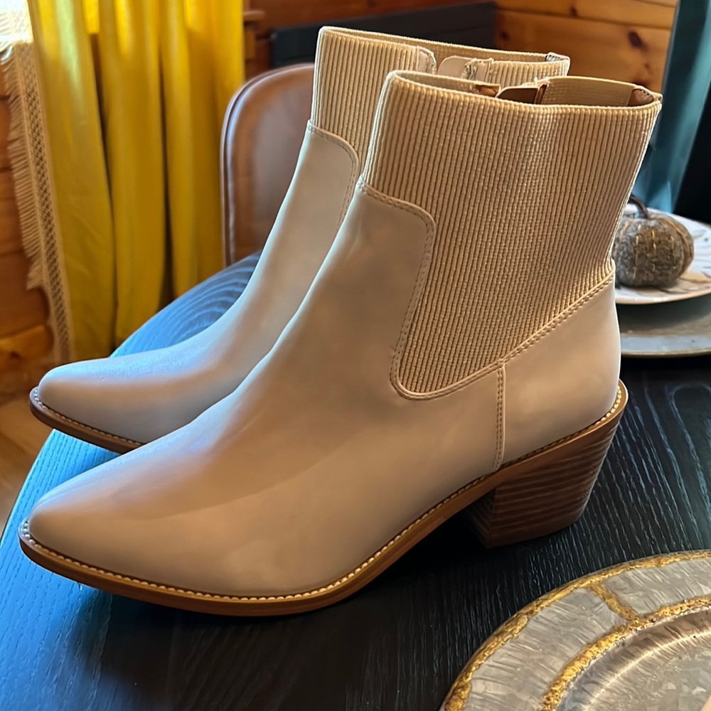 Cream booties